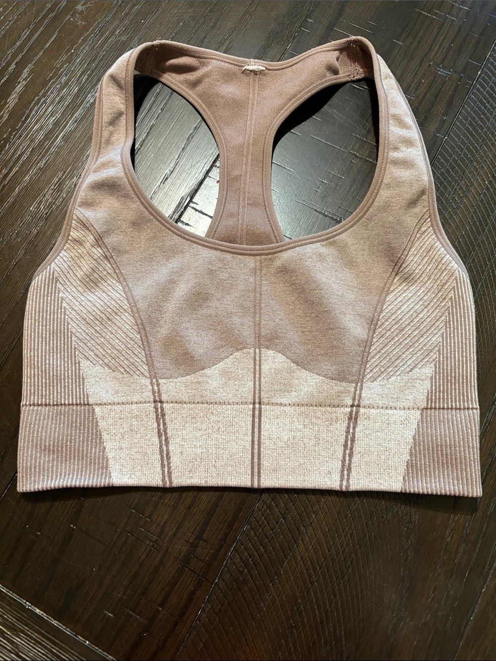 PINK Victoria's Secret Seamless Racerback Sports Bra - Mauve